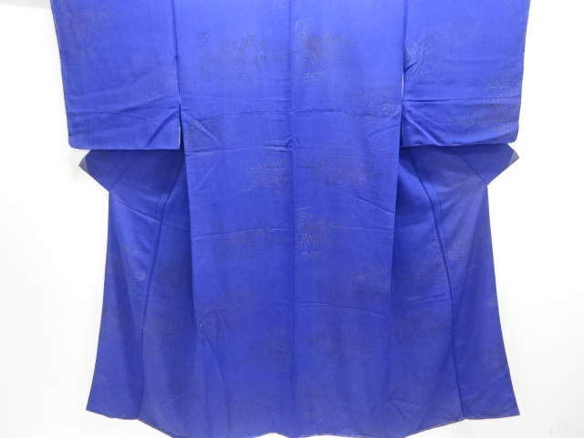 JAPANESE KIMONO / ANTIQUE KIMONO / SILK / KINSHA / LEAVES